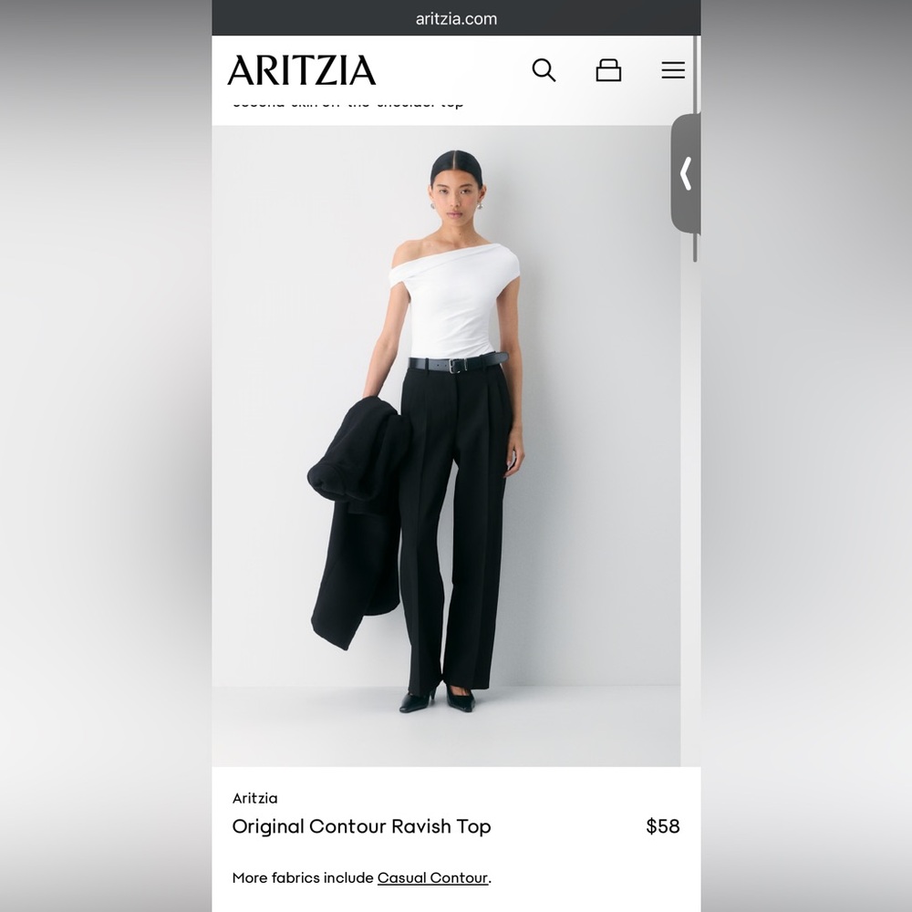 Aritzia contour Ravish Top